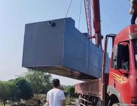 河北長沙縣安沙鎮30m3/d地埋式一體化污水處理設備發貨